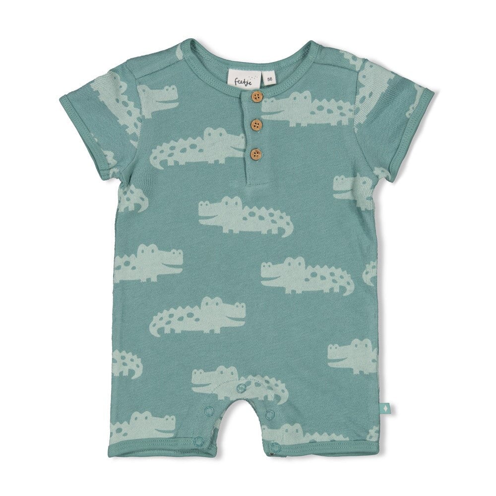 YOU CROC MY WORLD - Organic Cotton French Terry Playsuit
