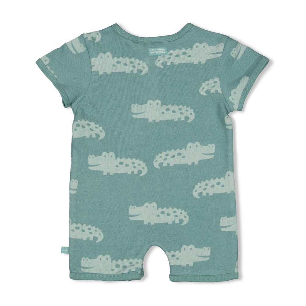 YOU CROC MY WORLD - Organic Cotton French Terry Playsuit