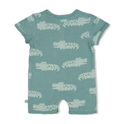 YOU CROC MY WORLD - Organic Cotton French Terry Playsuit