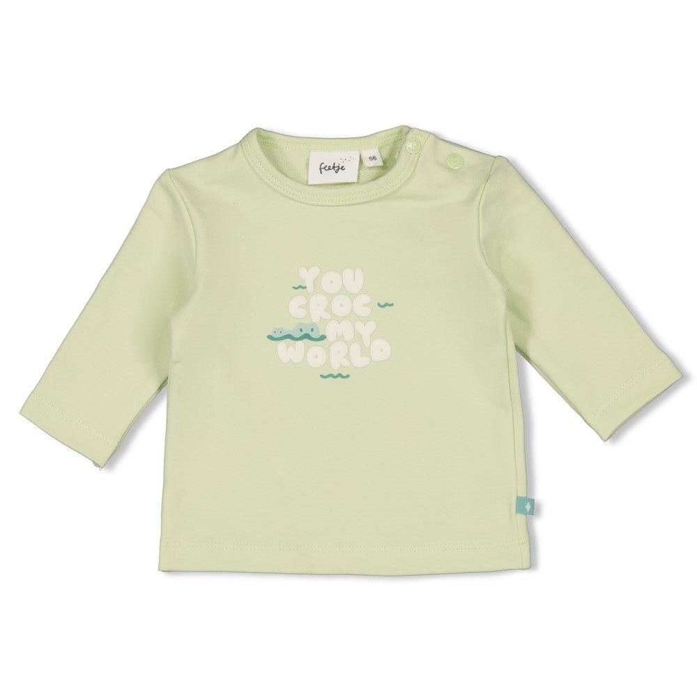 YOU CROC MY WORLD - Organic Cotton French Terry Fashion Top