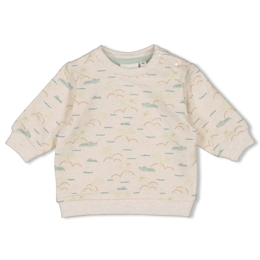 YOU CROC MY WORLD - Organic Cotton French Terry Sweat Top