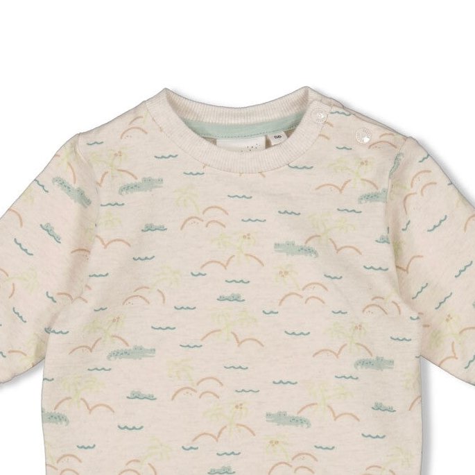 YOU CROC MY WORLD - Organic Cotton French Terry Sweat Top