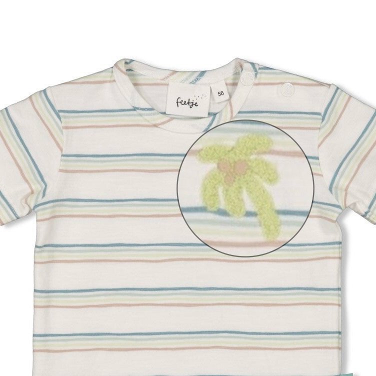 YOU CROC MY WORLD  - Organic Cotton Single Jersey Slub Stripe Tope