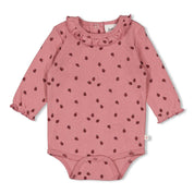 LADYBUG - Organic Cotton Rib Ajour Bodysuit
