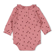LADYBUG - Organic Cotton Rib Ajour Bodysuit