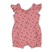 LADYBUG - Organic Cotton Rib Ajour Playsuit