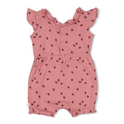 LADYBUG - Organic Cotton Rib Ajour Playsuit