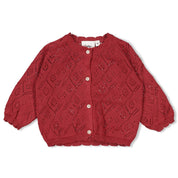 LADYBUG -  Organic Cotton Pointelle Knit Sweater