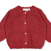 LADYBUG -  Organic Cotton Pointelle Knit Sweater