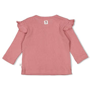 LADYBUG - Organic Cotton Rib Ajour Top