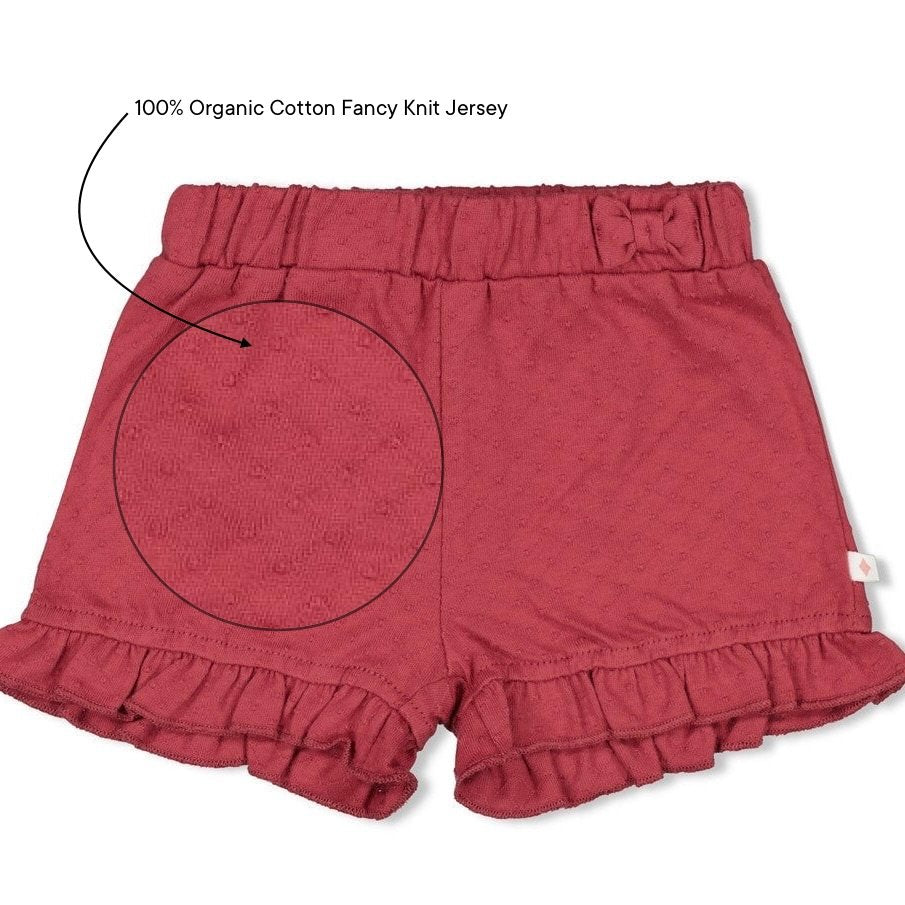 LADYBUG - Organic Cotton Fancy Knit Jersey Shorts