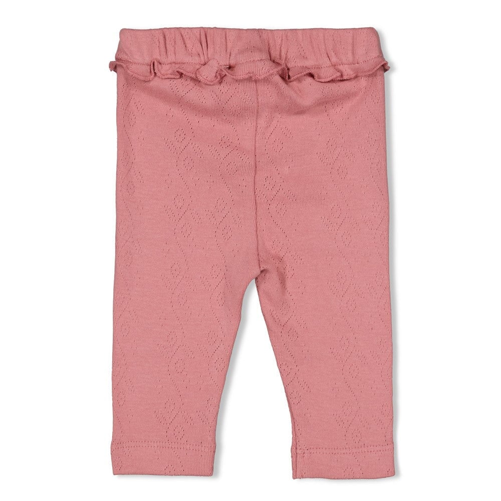 LADYBUG - Organic Cotton Rib Ajour Leggings