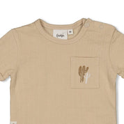 Sssiesta	- Organic Cotton Herringbone Knit Pocket Top