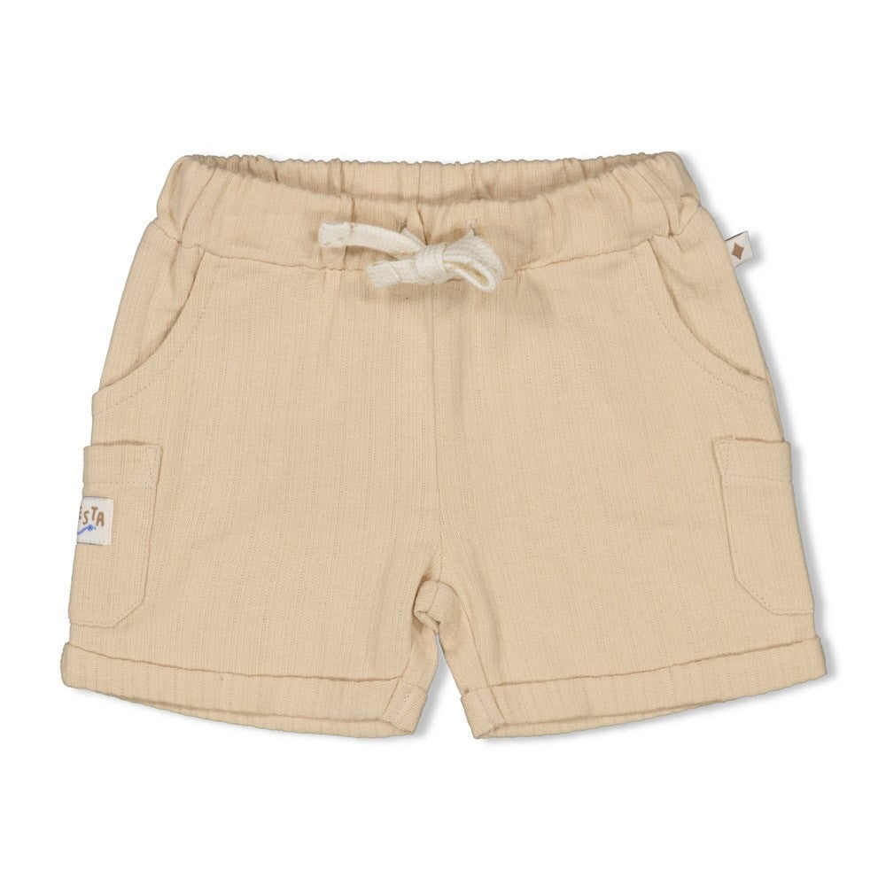 Sssiesta	- Organic Cotton Herringbone Knit Cargo Shorts
