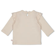 FLOWER RANCH Single Jersey Ruffle "Follow me to the Flower Ranch." Top