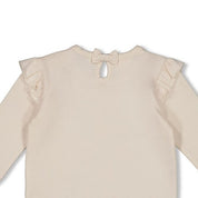 FLOWER RANCH Single Jersey Ruffle "Follow me to the Flower Ranch." Top