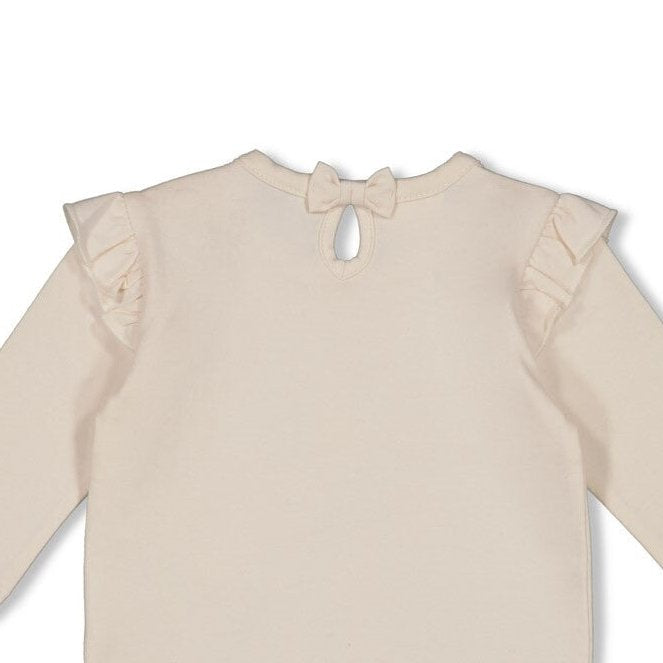 FLOWER RANCH Single Jersey Ruffle "Follow me to the Flower Ranch." Top