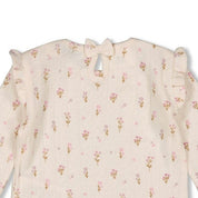 FLOWER RANCH - Pointelle Rib Ruffle Fashion Top