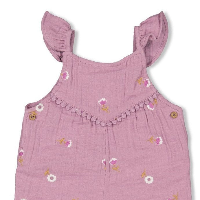 FLOWER RANCH - Mousseline Embroidered Floral Playsuit