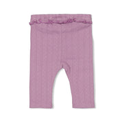 FLOWER RANCH - Pointelle Rib Ruffle Fashion Leggings