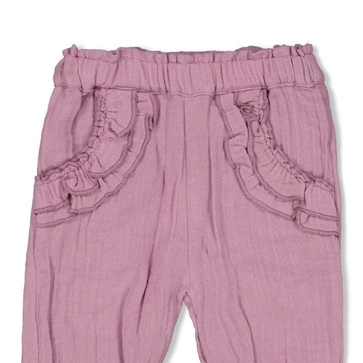 FLOWER RANCH -Mousseline Ruffle Fashion Pants