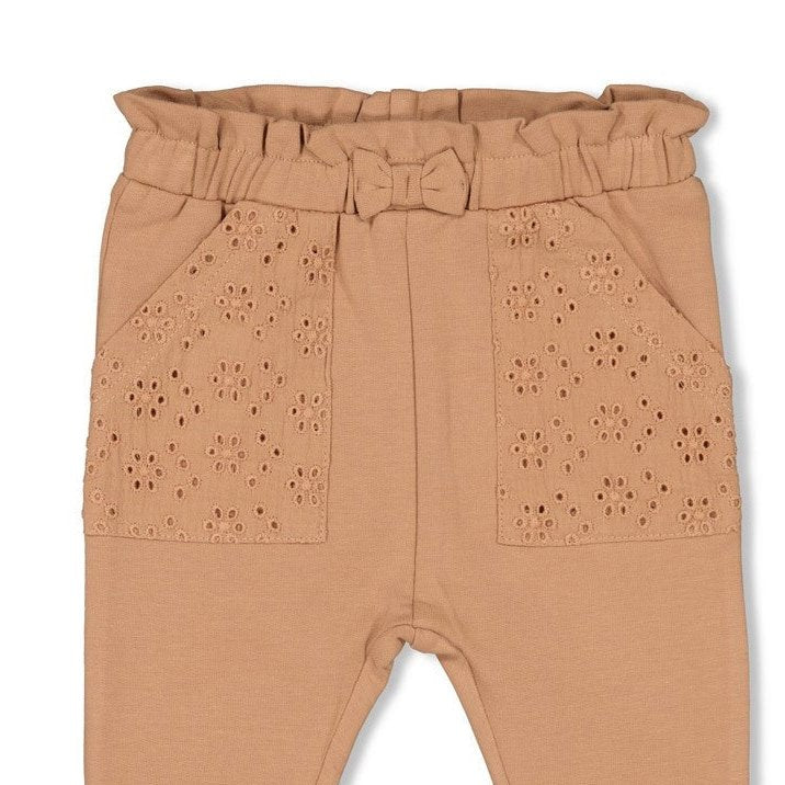 FLOWER RANCH - French Terry Lace Detail Pants
