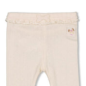 FLOWER RANCH - Pointelle Rib Solid Bow Leggings