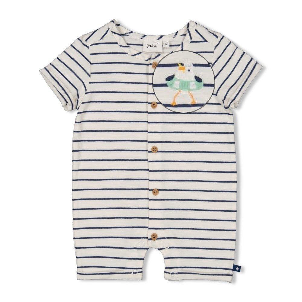 SEASIDE HAPPINESS  - Organic Cotton Striped Short Suit