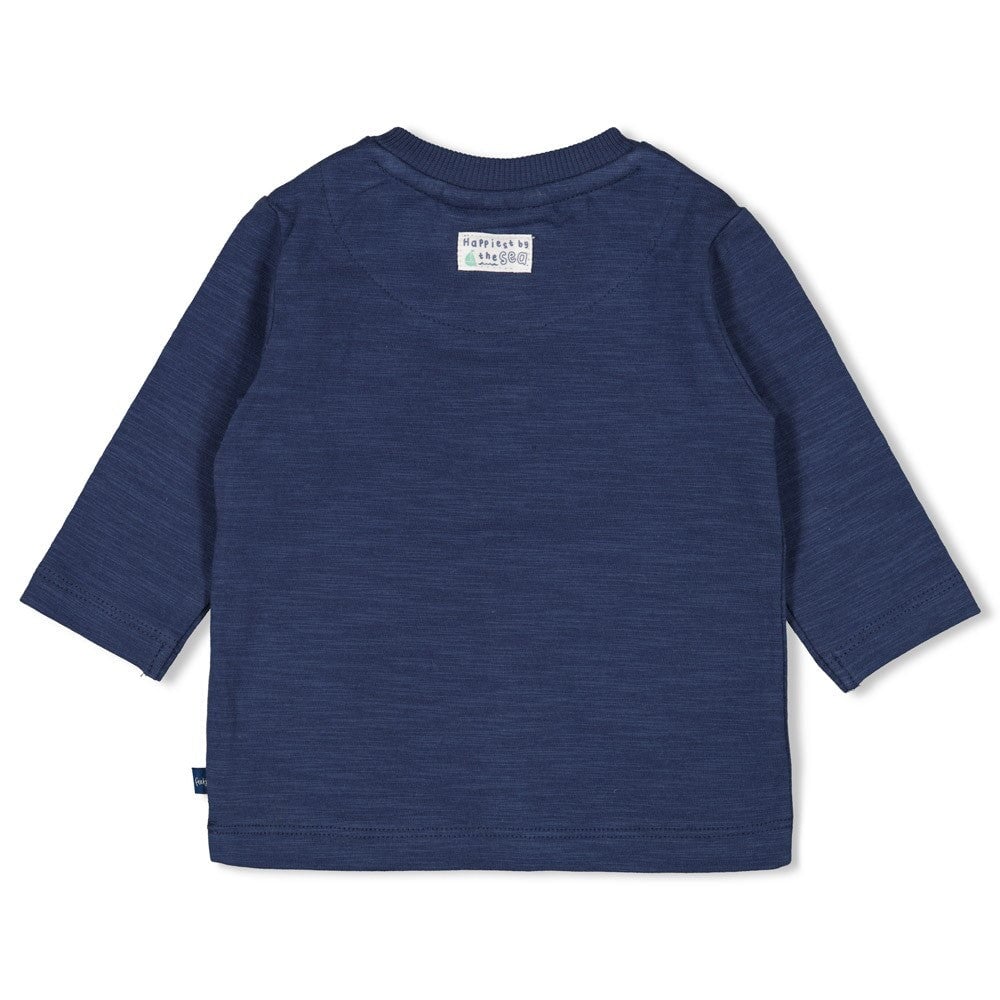 SEASIDE HAPPINESS - Organic Cotton Henley Fashion Top