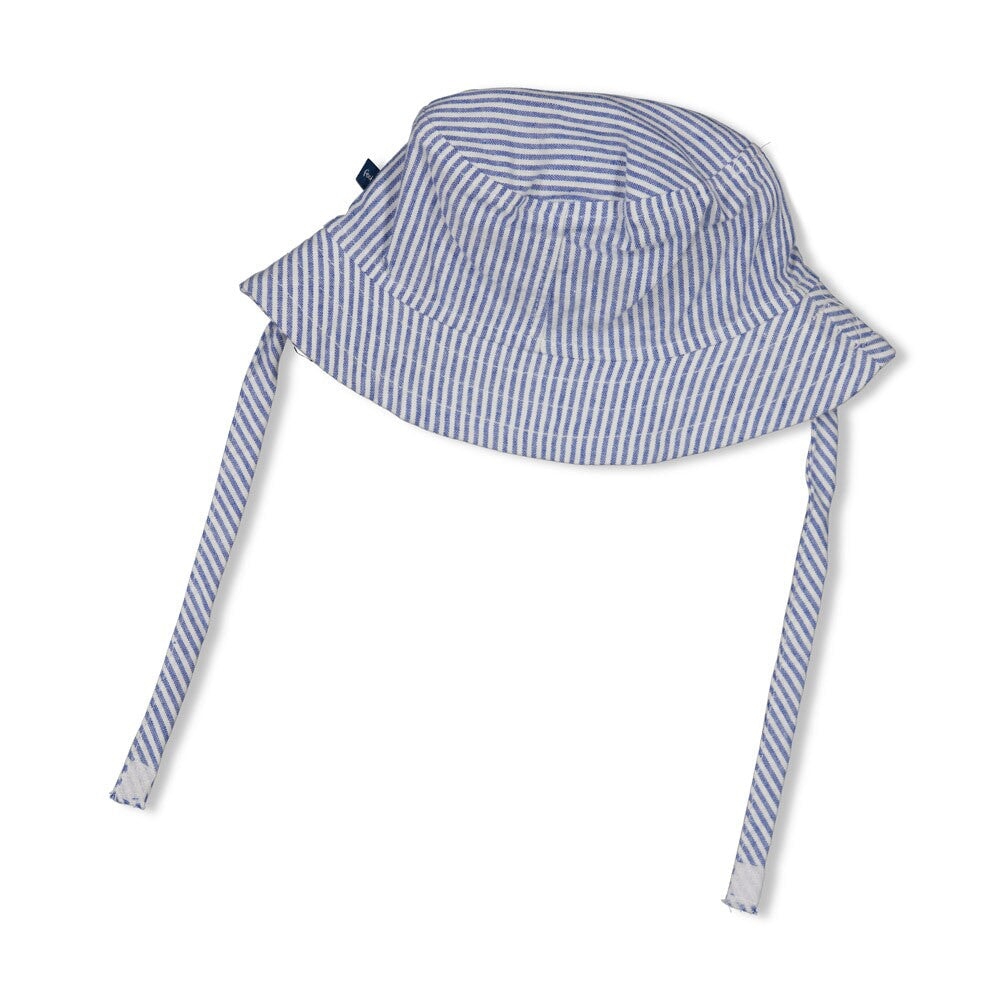 SEASIDE HAPPINESS Sun hat stripe chambray