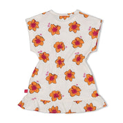 LOVE PEACE ALOHA - Organic Cotton Hibiscus Print Dress