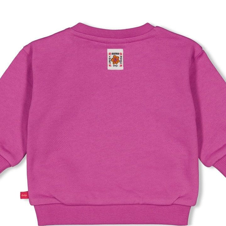LOVE PEACE ALOHA - Organic Cotton Brushed French Terry Sweat Top