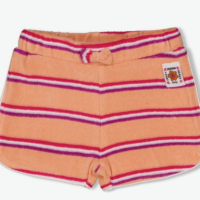LOVE PEACE ALOHA - Organic Cotton Terry Towel Fashion Shorts