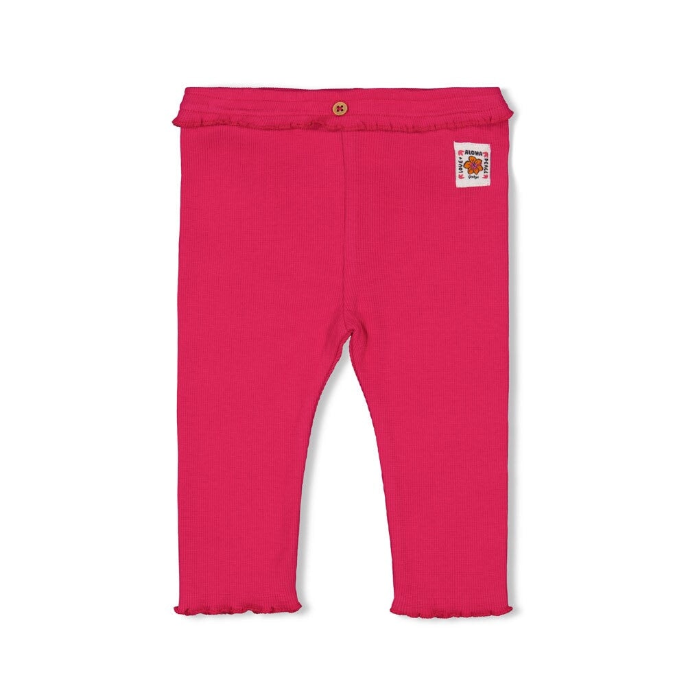 LOVE PEACE ALOHA - Organic Cotton Ribbed Leggings