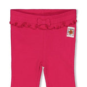 LOVE PEACE ALOHA - Organic Cotton Ribbed Flare Pants