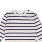 LAZY DAYS - Organic Cotton Striped Long Sleeve Fashion Top