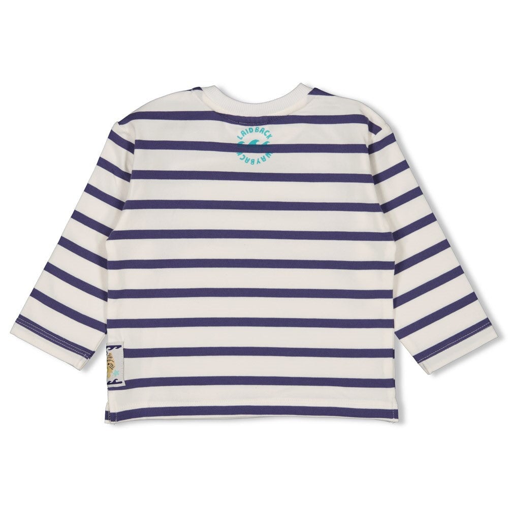 LAZY DAYS - Organic Cotton Striped Long Sleeve Fashion Top