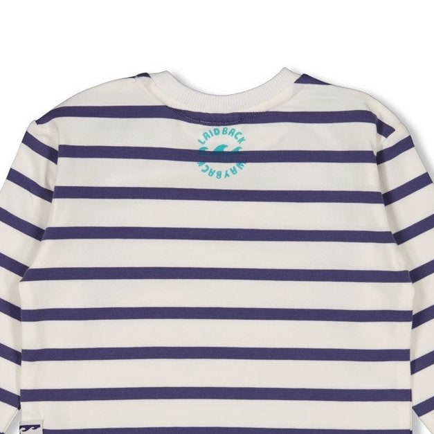 LAZY DAYS - Organic Cotton Striped Long Sleeve Fashion Top