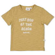 LAZY DAYS - Organic Cotton Slub "Meet You At The Beach" Fashion Top
