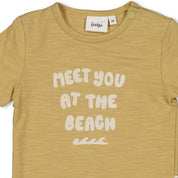 LAZY DAYS - Organic Cotton Slub "Meet You At The Beach" Fashion Top