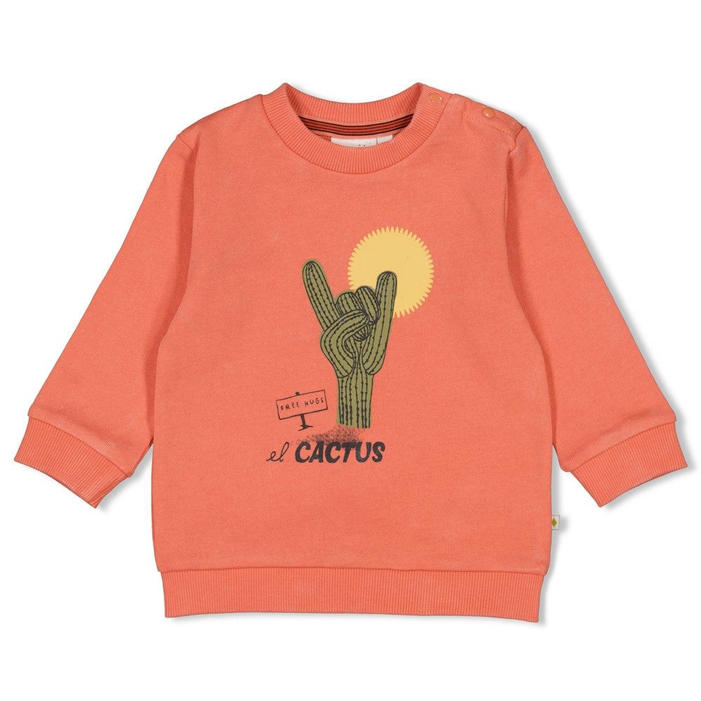 DESERT FIESTA - Organic Cotton "El Cactus" 3D Embellished Fashion Sweat Top