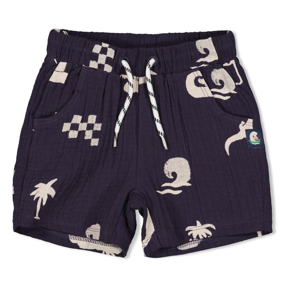 LAGOON LEGENDS - Organic Cotton Mousseline Printed Fashion Shorts