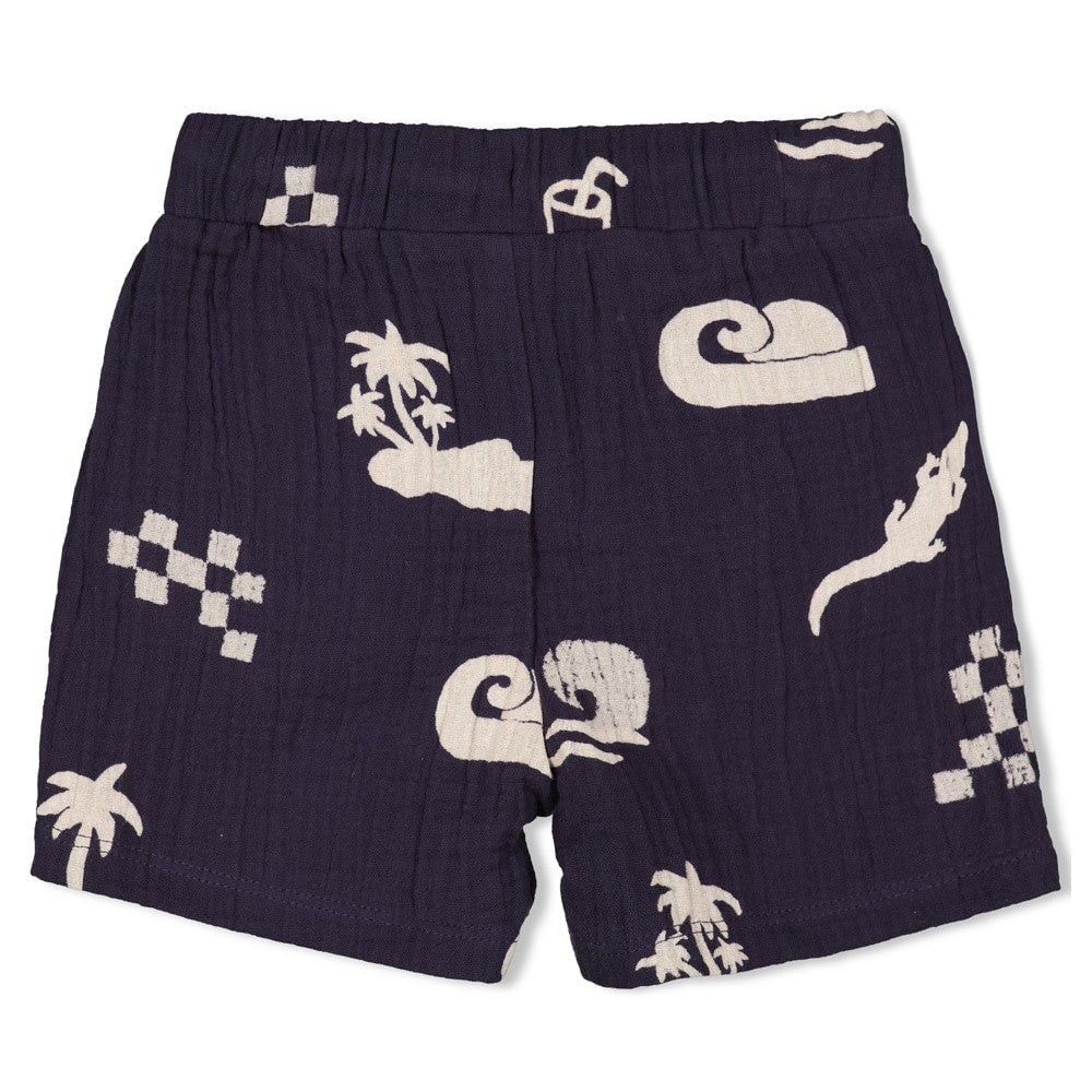 LAGOON LEGENDS - Organic Cotton Mousseline Printed Fashion Shorts