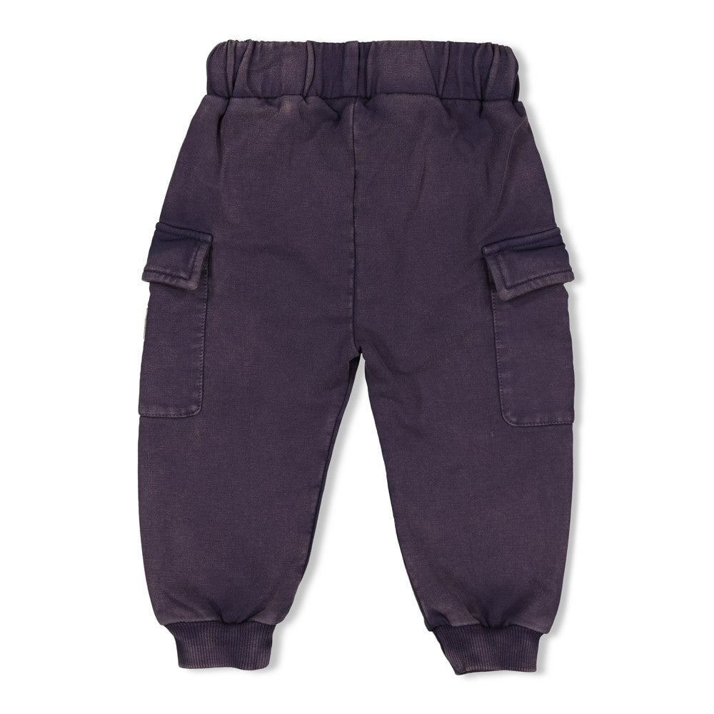 LAGOON LEGENDS - Organic Cotton French Terry Denim Cargo Pants
