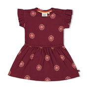 SALSA SUNSET - Organic Cotton Printed Ruffle Fashion Dress