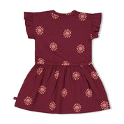 SALSA SUNSET - Organic Cotton Printed Ruffle Fashion Dress