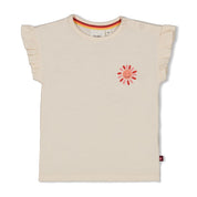 SALSA SUNSET - Organic Cotton Slub Ruffle Fashion Top