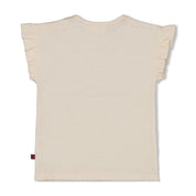 SALSA SUNSET - Organic Cotton Slub Ruffle Fashion Top