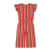 SALSA SUNSET - Seersucker Ruffle Jumpsuit