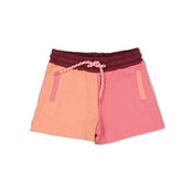 SALSA SUNSET - Organic Cotton French Terry Colorblock Fashion Shorts